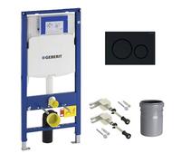 Geberit - Pack bati-support Geberit Duofix UP320 + Plaque de commande Sigma20 noire (-H)