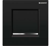 Geberit - Panneau de commande urinoir Type30, noir / chrome brillant 116.017.KM.1