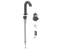 Geberit Piave - Commande électronique de chasse d'eau, alimentation par pile, easy to clean, noir mat 116.183.14.1