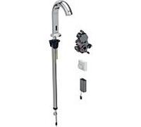 Geberit Piave Geberit infrarouge pour lavabo 116183211 sur pied, fonctionnant sur batterie, boîtier de fonction dissimulé, chromé brillant, sans mélangeur