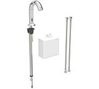 Geberit Piave infrarouge mitigeur lavabo montage sur pied, à piles, boîtier de fonction AP, chromé brillant, avec mélangeur