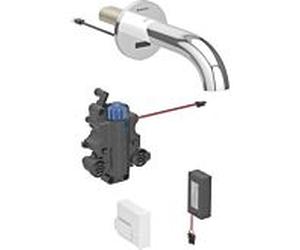 Geberit Piave match0 infrarouge mitigeur lavabo boîtier fonctionnel à encastrer, avec mitigeur thermostatique, chromé brillant