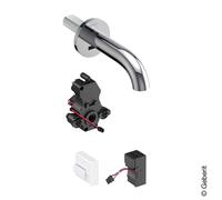 Geberit Mitigeur de lavabo Piave 116.267.21.1 encastré électronique chromé brillant saillie 170mm