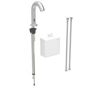 Geberit Piave - Mitigeur de lavabo électronique, alimenté par générateur, easy to clean, Bluetooth, inox brossé 116.166.SN.1
