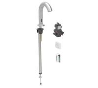 Geberit Piave - Mitigeur de lavabo électronique, alimenté par générateur, easy to clean, inox brossé 116.186.SN.1
