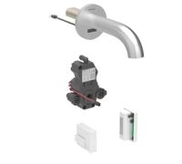 Geberit Piave - Mitigeur de lavabo électronique encastré, alimenté par générateur, easy to clean, inox brossé 116.266.SN.1