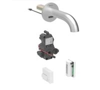 Geberit Piave - Mitigeur de lavabo électronique encastré, alimenté par générateur, easy to clean, inox brossé 116.286.SN.1