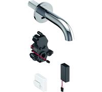 Geberit Piave - Mitigeur de lavabo électronique encastré, avec mélangeur, longueur : 22 cm, alimentation par le pile, chrome 116.284.21.1