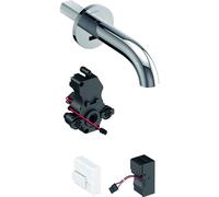 Geberit Piave - Mitigeur de lavabo électronique encastré, pour eau froide, alimentation par le réseau, easy to clean, chrome 116.281.21.1
