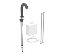 Geberit Piave - Mitigeur de lavabo thermostatique électronique, alimentation secteur, easy to clean, noir mat 116.167.14.1