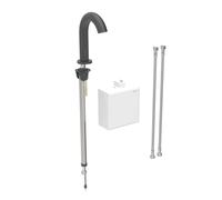 Geberit Piave - Mitigeur électronique de lavabo, alimentation par pile, easy to clean, noir mat 116.164.14.1