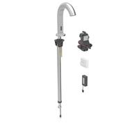 Geberit Piave - Mitigeur électronique de lavabo, alimentation secteur, easy to clean, inox brossé 116.184.SN.1