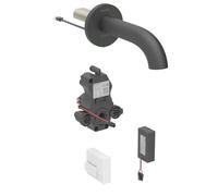 Geberit Piave - Mitigeur électronique de lavabo encastré, alimentation secteur, easy to clean, noir mat 116.264.14.1