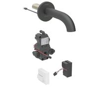 Geberit Piave - Mitigeur électronique de lavabo encastré, alimentation secteur, easy to clean, noir mat 116.262.14.1