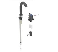 Geberit Piave - Mitigeur électronique thermostatique de lavabo, alimentation secteur, easy to clean, noir mat 116.187.14.1