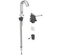 Geberit Piave mitigeur lavabo infrarouge 116187211 avec mitigeur thermostatique, installation sur pied, fonctionnement sur secteur, boîtier de fonction dissimulé, chromé brillant