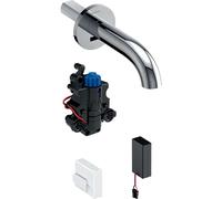 Geberit Piave - Mitigeur thermostatique électronique encastré pour lavabo, alimentation par piles, facile à nettoyer, chrome 116.288.21.1