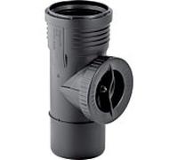 Geberit Coude de raccordement 90° avec trappe de visite ronde d90 Silent-PP 390427141