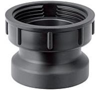 Geberit pièce de raccordement 152181161 2 ", DN 50, joint et écrou-union, PE-HD, noir