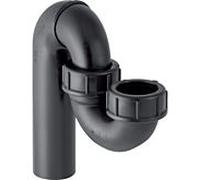 Geberit piège à odeurs 152038161 DN 50/50, entrée / sortie verticale, PE-HD, noir