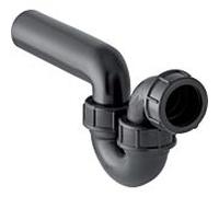 Geberit piège à odeurs 152040161 DN 50/50, entrée / sortie horizontale, PE-HD, noir