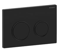 Geberit Plaque de commande Omega20, pour rinçage 2 volumes, 115.085.16.1, Couleur: Laqué noir mat