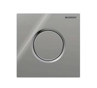 Geberit - Plaque de déclenchement type 01 pour commande d'urinoir à déclenchement pneumatique du rinçage, chromée 242.811.21.1