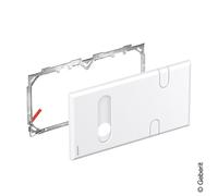 Geberit Plaque de recouvrement 116.426.11.1 pour mitigeur de lavabo, piège à odeurs, Blanc