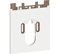 Geberit plaque design Sela 242903SI1 fond verre blanc