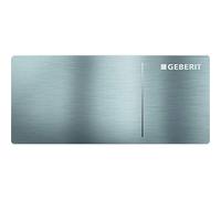 Geberit - Poussoir Geberit Sigma70, pour double volume de décharge : acier inoxydable brossé (242.813.FW.1)
