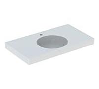 Geberit Preciosa II lavabo 123292000 90 x 50 cm, blanc, avec trou pour robinetterie, sans trop-plein