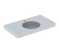 Geberit Preciosa II lavabo 123292000 90 x 50 cm, blanc, avec trou pour robinetterie, sans trop-plein