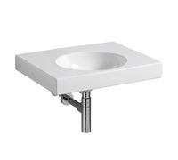 Geberit Preciosa II - Lavabo 60x50x17 cm, sans trop-plein, sans trou pour robinetterie, blanc 123261000