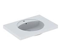 Geberit Preciosa lavabo 124280000 80 x 55 cm, blanc, avec trou pour robinetterie et trop-plein