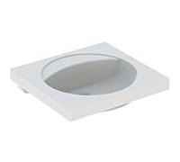 Geberit Preciosa lavabo 253240600 blanc avec KeraTect, sans trou pour robinetterie et trop-plein