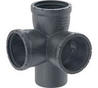Geberit Pro Silent match1 393550141 DN 100/90/90, 87,5 °, hautement insonorisante