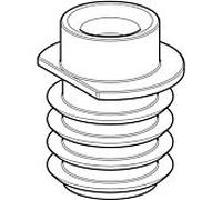 Geberit profilé Geberit pour bec 242772001 avec tuyau de rinçage