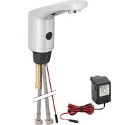 Geberit Public - Robinet de lavabo électronique, avec mitigeur, alimentation réseau, chrome brillant 116.145.21.1