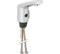 Geberit Public - Robinet de lavabo électronique, avec mitigeur et inverseur alimentation par pile, chrome brillant 116.255.21.1