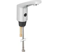 Geberit Public - Robinet de lavabo électronique, sans mitigeur, alimentation par piles, chrome brillant 116.235.21.1