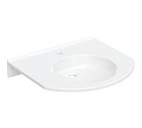Geberit Publica lavabo 402060016 60 x 55 cm, avec trou pour robinetterie, sans trop-plein, sans obstacle, blanc -apin