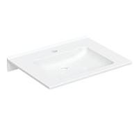 Geberit Publica lavabo 402070016 70 x 55 cm, avec trou pour robinetterie, sans trop-plein, sans obstacle, blanc -alpin