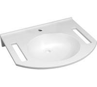 Geberit Publica lavabo 60x55.5 cm classique pour les handicapés blanc brillant 402160016