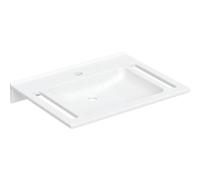 Geberit Publica lavabo 70x55 cm rectangulaire classique pour les handicapés blanc mat 402170016