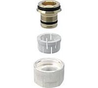 Geberit raccord à vis 619055001 DN 12/20, nickelé, pour Eurocone, 3/4"