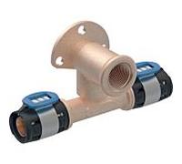Geberit raccordement FlowFit match0 620951001 Ø 20/20 mm, Rp 2000 / 2, 36 mm, 90 degrés, déport