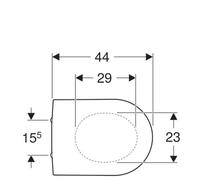 Geberit Renova abattant de WC - descente amortie - déclipsage rapide - fixation par le dessus - blanc brillant 500.838.01.1