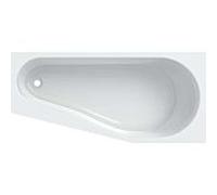 Geberit Baignoire Renova 657261000 160 x 75x 43 cm, pentagone, gauche, pied de sortie, blanc