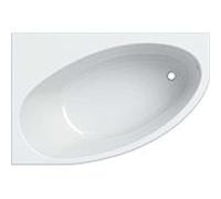 Geberit Baignoire Renova 657350000 150 x 100 cm, asymétrique, droite, pied de sortie, blanc