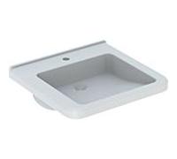 Geberit Renova Comfort lavabo 128557600 55 x 52,5 cm, blanc KeraTect, sans trop-plein